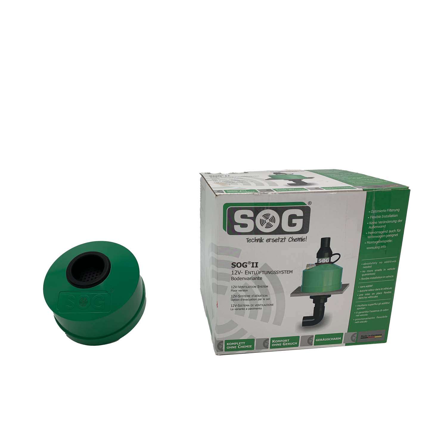 <b>SOG II Typ D Toilettenentlüftung</b> <br>Spezielles Kit für Nugget Plus